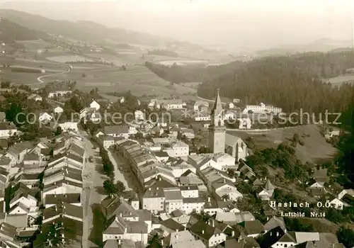 AK / Ansichtskarte Haslach_Muehl Fliegeraufnahme Luftbild Nr. 14 Haslach_Muehl