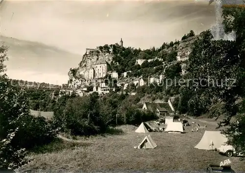 AK / Ansichtskarte Rocamadour Vue d ensemble avec le camping Rocamadour