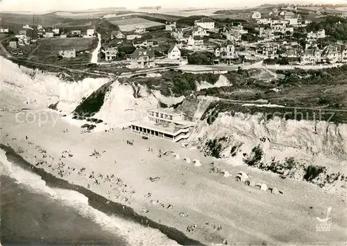 AK / Ansichtskarte Mesnil Val La plage et le casino vue aerienne Mesnil Val