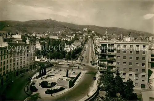 AK / Ansichtskarte Barcelona_Cataluna Final de la calle de Balmes y Avenida del Tibidabo Barcelona Cataluna