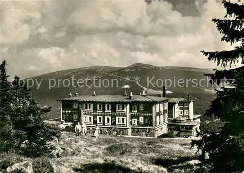 AK / Ansichtskarte Spindleruv_Mlyn_Spindlermuehle Zotavovna ROH Petrova bouda Krkonose Bergbaude im Riesengebirge Spindleruv_Mlyn