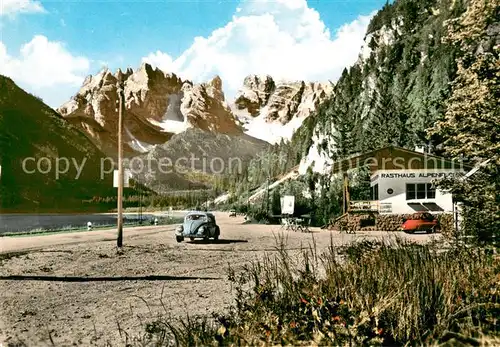 AK / Ansichtskarte Landro Ristorante Flora Alpina Lago di Landro Monte Cristallo Dolomiti Landro