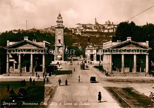 AK / Ansichtskarte Bergamo Panorama Citta Alta e Torre ai Caduti Bergamo