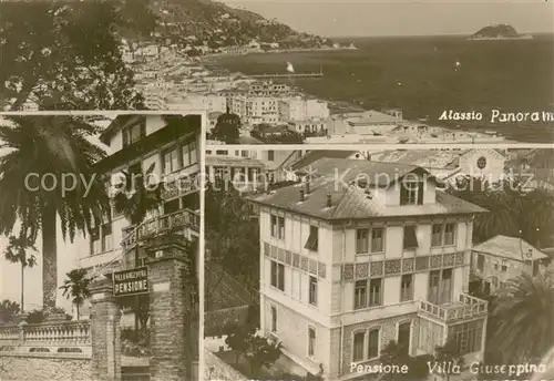 AK / Ansichtskarte Alassio Panorama Pensione Villa Giuseppina Alassio