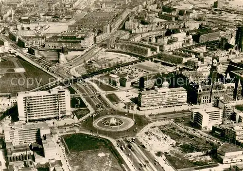 AK / Ansichtskarte Rotterdam Panorama met op voorgrond Hofpleinen omgeving luchtfoto Rotterdam