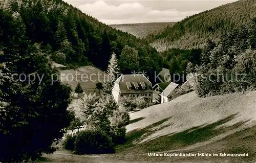 AK / Ansichtskarte Unterreichenbach_Calw Gasthaus Pension zur Unteren Kapfenhardter Muehle Unterreichenbach Calw