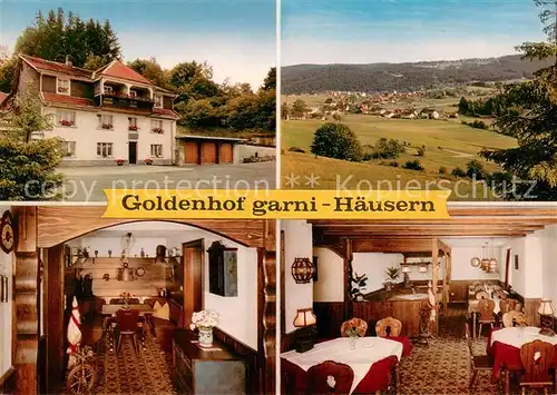 AK / Ansichtskarte Haeusern_Schwarzwald Goldenhof Pension garni Haeusern Schwarzwald