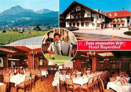 AK / Ansichtskarte Ainring Zum singenden Wirt Hotel Rupertihof Gastraeume Ainring