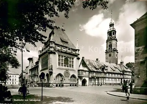 AK / Ansichtskarte Celle_Niedersachsen Stechbahn und Schlossplatz Celle_Niedersachsen