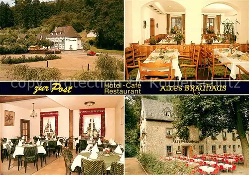 AK / Ansichtskarte Altenberg_Rheinland Hotel Cafe Restaurant Altes Brauhaus Gastraeume Terrasse Altenberg_Rheinland