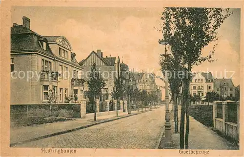 AK / Ansichtskarte Recklinghausen_Westfalen Goethestrasse Recklinghausen_Westfalen