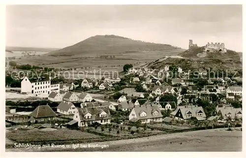 AK / Ansichtskarte Bopfingen_Ipf Panorama Schlossberg mit Ruine und Ipf Fliegeraufnahme Bopfingen Ipf