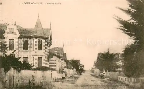 AK / Ansichtskarte Soulac sur Mer Avenue Thiers Soulac sur Mer