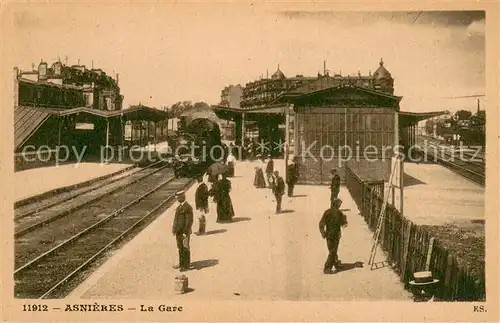 AK / Ansichtskarte Asnieres_Eure La Gare Asnieres Eure