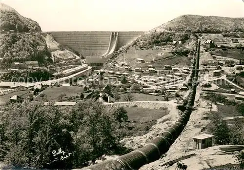 AK / Ansichtskarte Bort les Orgues Le Barrage de Bort et la Cite de Grange Bort les Orgues