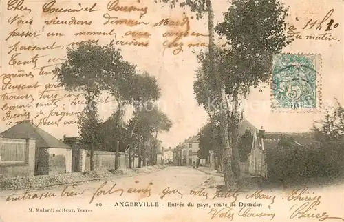 AK / Ansichtskarte Angerville_Essonne Entree du pays route de Dourdan Angerville_Essonne