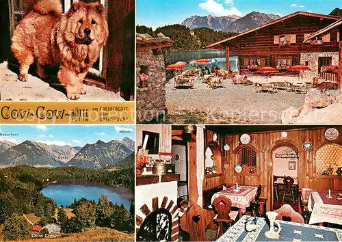 AK / Ansichtskarte Oberstdorf Chow Chow H?tte Oberstdorf