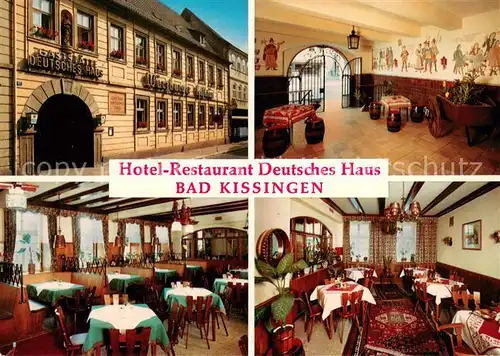 AK / Ansichtskarte Bad_Kissingen Hotel Restaurant Deutsches Haus  Bad_Kissingen