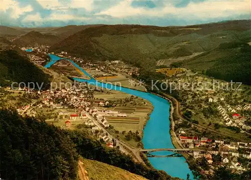 AK / Ansichtskarte Fachbach Fliegeraufnahme mit Hotel Schoenheitsfarm im Lahntal Fachbach