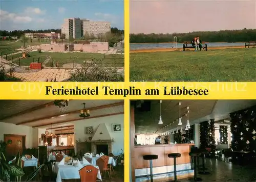 Templin Ferienhotel Templinam Luebbesee Gaststube Bar Templin