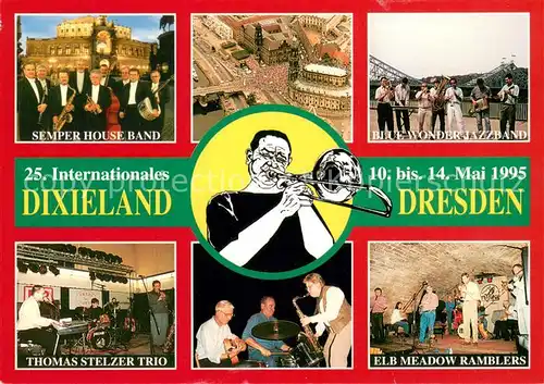 Dresden Dixieland Festival 1995 Semper House Band Blue Wonder Jazzband Thomas Stelzer Trio Elb Meadow Ramblers Dresden