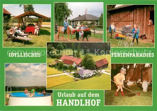 Walderbach Ferienparadies Handlhof Spielplatz Ponyreiten Pool Kuhstall Walderbach