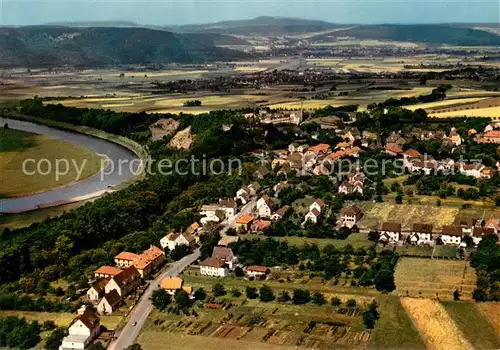 AK / Ansichtskarte Fuerstenberg_Weser Fliegeraufnahme Fuerstenberg_Weser