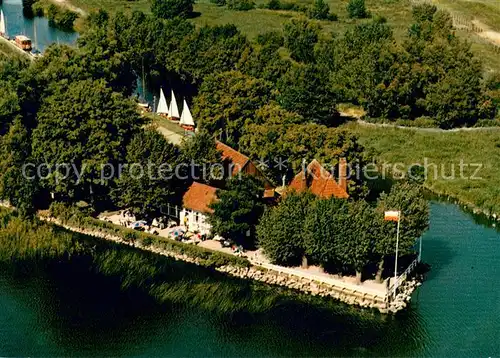 AK / Ansichtskarte Gross_Groenau Faehrhaus Rothenhusen Fliegeraufnahme  Gross Groenau