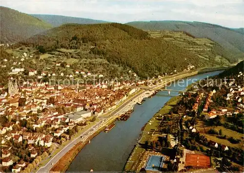 AK / Ansichtskarte Eberbach_Neckar Fliegeraufnahme  Eberbach Neckar