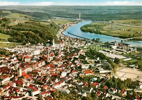 AK / Ansichtskarte Deggendorf_Donau Fliegeraufnahme  Deggendorf Donau