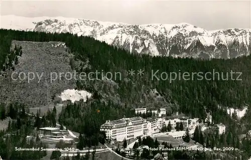 Semmering_Niederoesterreich Schwimmbad Hotel Panhans mit Rex Semmering