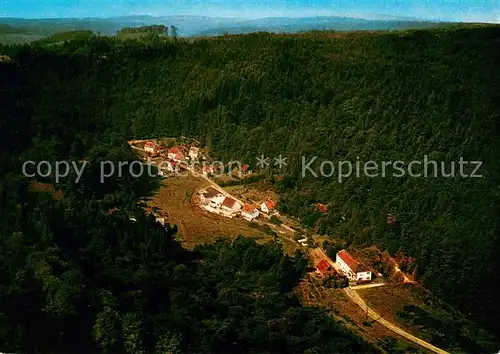 AK / Ansichtskarte Schwarzbach_Johanniskreuz Pension Haus Langguth Fliegeraufnahme Schwarzbach Johanniskreuz