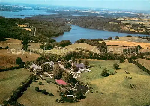 AK / Ansichtskarte Schierensee Schlossanlage Naturpark Westensee Fliegeraufnahme Schierensee