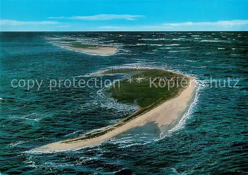 AK / Ansichtskarte Wangerooge_Nordseebad Nordseeinsel Luftaufnahme aus 1000 m Flughoehe Wangerooge_Nordseebad