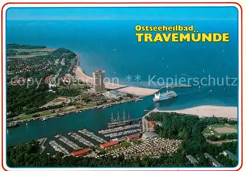 AK / Ansichtskarte Travemuende_Ostseebad Fliegeraufnahme Travemuende_Ostseebad