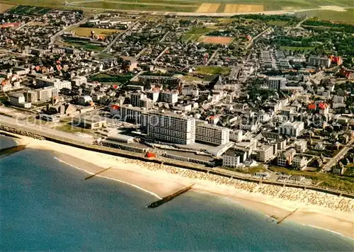 AK / Ansichtskarte Westerland_Sylt Nordseeheilbad Fliegeraufnahme Westerland_Sylt