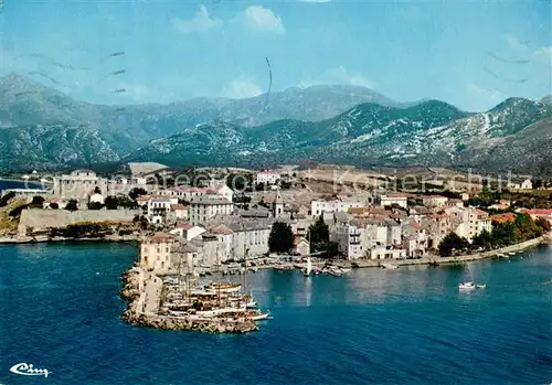 AK / Ansichtskarte Saint Florent_Haute Corse Vue aerienne sur le centre de St Florent et son port de plaisance Saint Florent Haute Corse