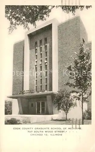 AK / Ansichtskarte Chicago_Illinois Cook County Graduate School of Medicine 