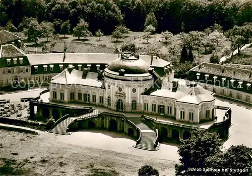 AK / Ansichtskarte Stuttgart Schloss Solitude Fliegeraufnahme Stuttgart