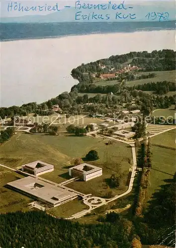 AK / Ansichtskarte Bernried_Starnberger_See LVA Oberbayern Klinik Hoehenried Fliegeraufnahme Bernried_Starnberger_See