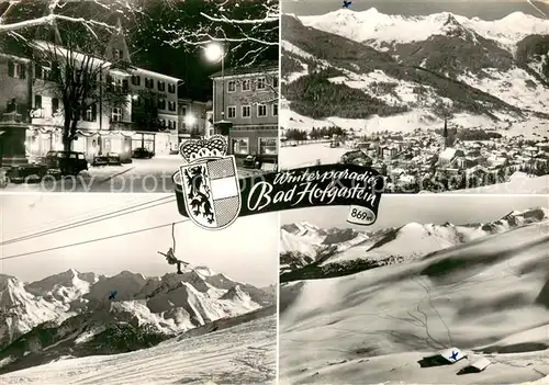 AK / Ansichtskarte Bad_Hofgastein Panorama Thermalbad an der Tauernbahn Winterlandschaft Alpen Bad_Hofgastein