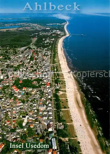 AK / Ansichtskarte Ahlbeck_Ostseebad Fliegeraufnahme Ahlbeck_Ostseebad