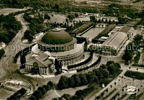 AK / Ansichtskarte Hannover Stadthalle Fliegeraufnahme Hannover