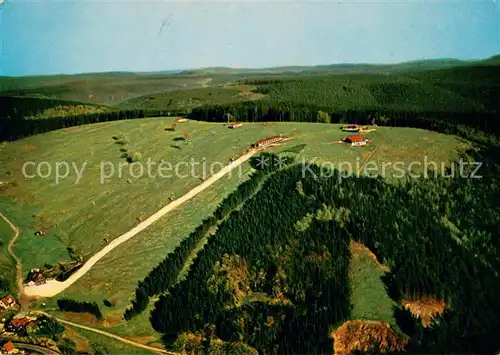 AK / Ansichtskarte St_Andreasberg_Harz Matthias Schmidt Berg mit Matthiasbaude St Andreas Huette und Sandpiste fuer Sommer Skilauf Fliegeraufnahme St_Andreasberg_Harz