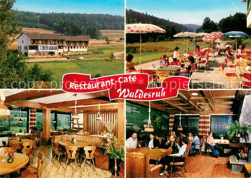 AK / Ansichtskarte Burgwallbach Restaurant Caf? Pension Waldesruh Burgwallbach
