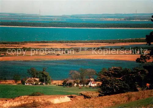 AK / Ansichtskarte Insel_Hiddensee mit Blick auf Alt und Neubessin Insel Hiddensee