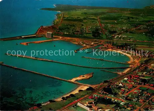 AK / Ansichtskarte Portland_Victoria Aerial View of the Deep Sea Harbour Portland_Victoria