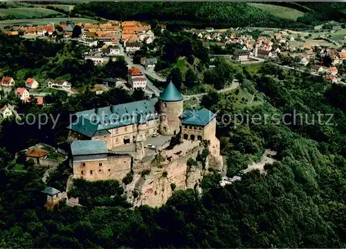 AK / Ansichtskarte Waldeck_Edersee Schloss Waldeck Fliegeraufnahme Waldeck Edersee