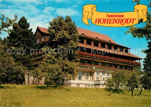 AK / Ansichtskarte Rodt_Lossburg Sanatorium Hohenrodt Rodt Lossburg