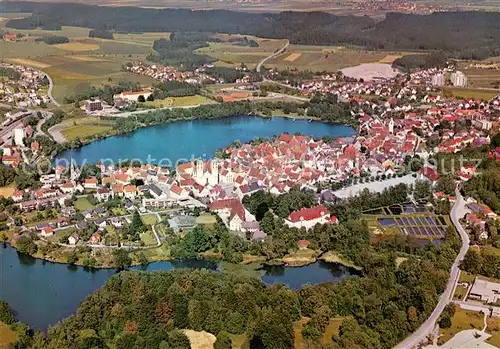 AK / Ansichtskarte Bad_Waldsee Fliegeraufnahme mit Moorheilbad Bad_Waldsee